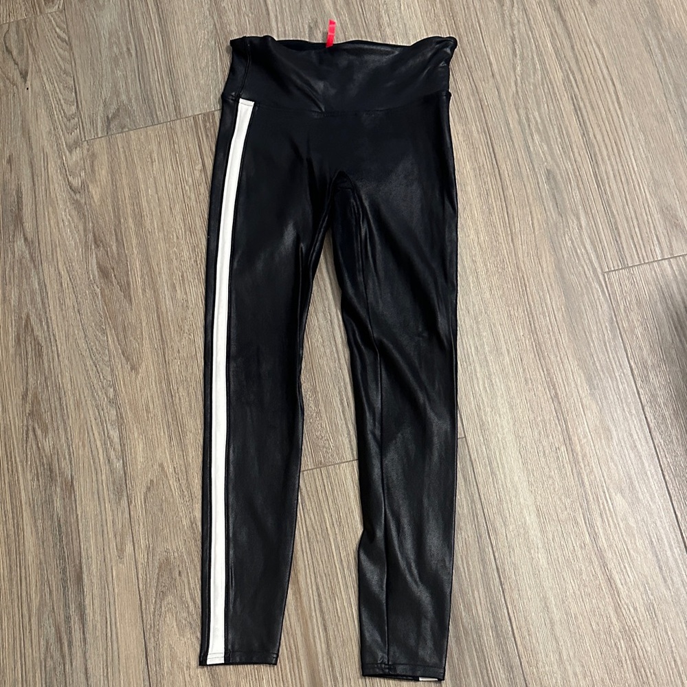 SPANX Black with stripe Leggings